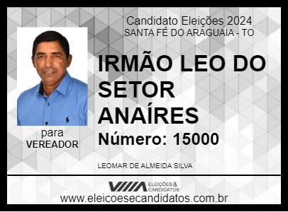 Candidato IRMÃO LEO DO SETOR ANAÍDES 2024 - SANTA FÉ DO ARAGUAIA - Eleições