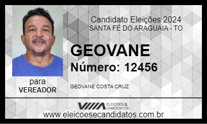 Candidato GEOVANE 2024 - SANTA FÉ DO ARAGUAIA - Eleições