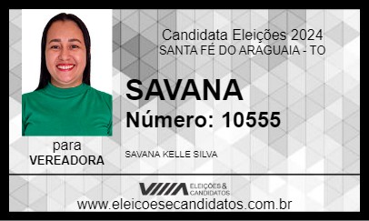 Candidato SAVANA 2024 - SANTA FÉ DO ARAGUAIA - Eleições