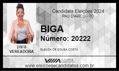 Candidato BIGA 2024 - PAU D\ARCO - Eleições