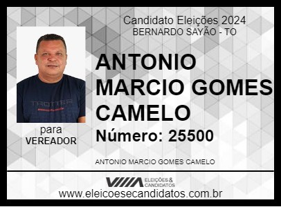 Candidato VELHO MÁRCIO 2024 - BERNARDO SAYÃO - Eleições