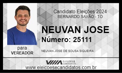 Candidato NEUVAN 2024 - BERNARDO SAYÃO - Eleições