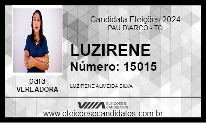 Candidato LUZIRENE 2024 - PAU D\ARCO - Eleições