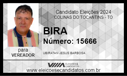 Candidato BIRA 2024 - COLINAS DO TOCANTINS - Eleições