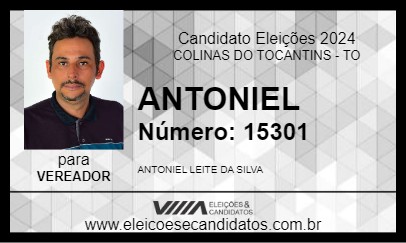 Candidato ANTONIEL 2024 - COLINAS DO TOCANTINS - Eleições