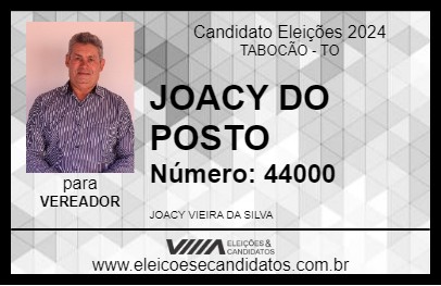 Candidato JOACY DO POSTO 2024 - TABOCÃO - Eleições