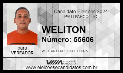 Candidato WELITON 2024 - PAU D\ARCO - Eleições