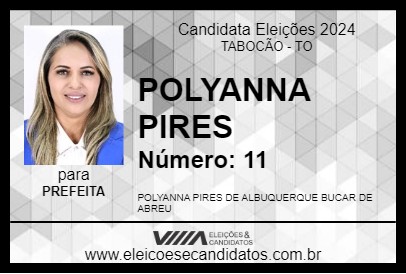 Candidato POLYANNA PIRES 2024 - TABOCÃO - Eleições