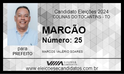 Candidato MARCÃO  2024 - COLINAS DO TOCANTINS - Eleições