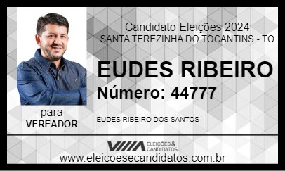 Candidato EUDES RIBEIRO 2024 - SANTA TEREZINHA DO TOCANTINS - Eleições