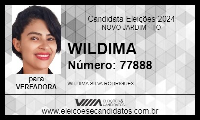 Candidato WILDIMA 2024 - NOVO JARDIM - Eleições