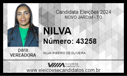 Candidato NILVA 2024 - NOVO JARDIM - Eleições