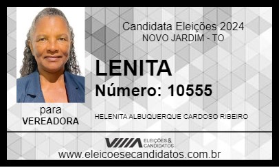 Candidato LENITA 2024 - NOVO JARDIM - Eleições