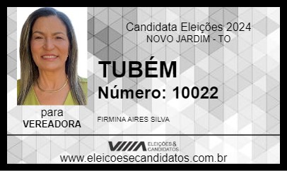 Candidato TUBÉM 2024 - NOVO JARDIM - Eleições