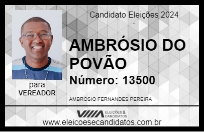 Candidato AMBRÓSIO DO POVÃO 2024 - DIANÓPOLIS - Eleições