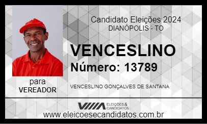 Candidato VENCESLINO 2024 - DIANÓPOLIS - Eleições