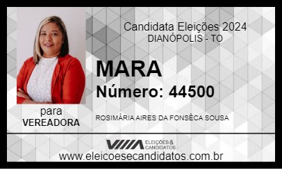 Candidato MARA 2024 - DIANÓPOLIS - Eleições