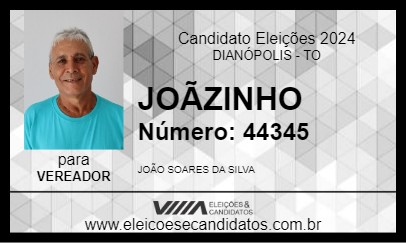 Candidato JOÃZINHO 2024 - DIANÓPOLIS - Eleições