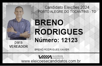 Candidato BRENO RODRIGUES 2024 - PORTO ALEGRE DO TOCANTINS - Eleições