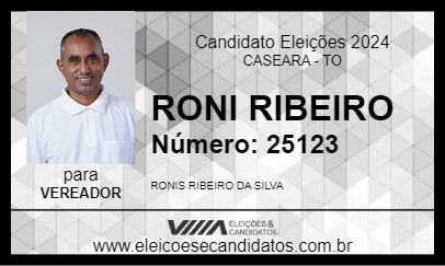 Candidato RONI RIBEIRO 2024 - CASEARA - Eleições