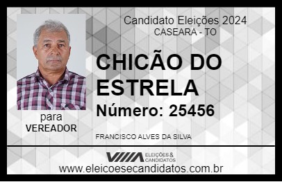 Candidato CHICÃO DO ESTRELA 2024 - CASEARA - Eleições