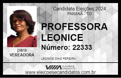 Candidato PROFESSORA LEONICE 2024 - PARANÃ - Eleições