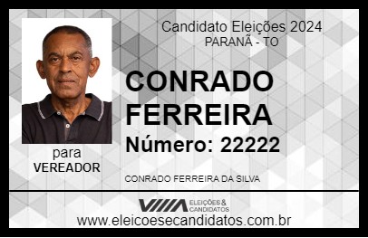 Candidato CONRADO FERREIRA 2024 - PARANÃ - Eleições