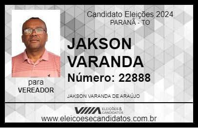 Candidato JAKSON VARANDA 2024 - PARANÃ - Eleições