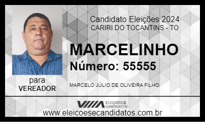 Candidato MARCELINHO 2024 - CARIRI DO TOCANTINS - Eleições