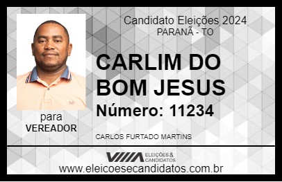 Candidato CARLIM DO BOM JESUS 2024 - PARANÃ - Eleições