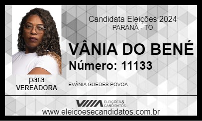 Candidato VÂNIA DO BENÉ 2024 - PARANÃ - Eleições