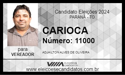 Candidato CARIOCA 2024 - PARANÃ - Eleições