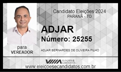 Candidato ADJAR FILHO 2024 - PARANÃ - Eleições