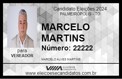 Candidato MARCELO MARTINS 2024 - PALMEIRÓPOLIS - Eleições