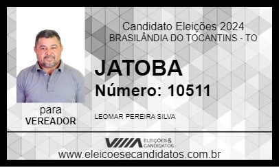 Candidato JATOBA  2024 - BRASILÂNDIA DO TOCANTINS - Eleições