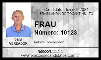 Candidato FRAU 2024 - BRASILÂNDIA DO TOCANTINS - Eleições