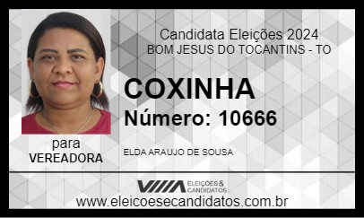 Candidato COXINHA 2024 - BOM JESUS DO TOCANTINS - Eleições