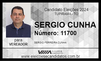 Candidato SERGIO CUNHA 2024 - TUPIRAMA - Eleições