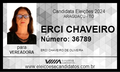 Candidato ERCI CHAVEIRO  2024 - ARAGUAÇU - Eleições