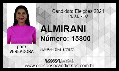 Candidato ALMIRANI 2024 - PEIXE - Eleições