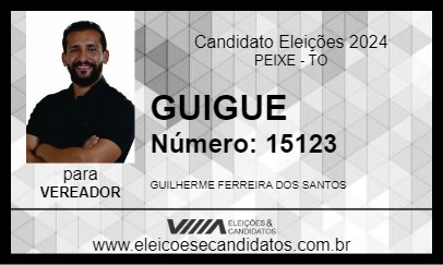 Candidato GUIGUE 2024 - PEIXE - Eleições