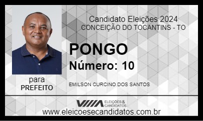 Candidato PONGO 2024 - CONCEIÇÃO DO TOCANTINS - Eleições