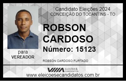 Candidato ROBSON CARDOSO 2024 - CONCEIÇÃO DO TOCANTINS - Eleições