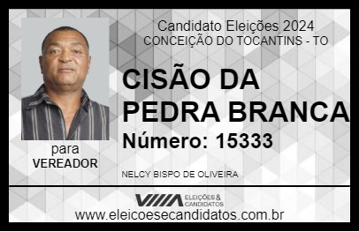 Candidato CISÃO DA PEDRA BRANCA 2024 - CONCEIÇÃO DO TOCANTINS - Eleições