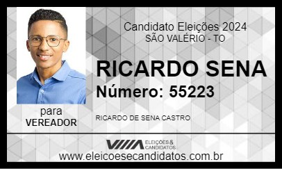 Candidato RICARDO SENA 2024 - SÃO VALÉRIO - Eleições