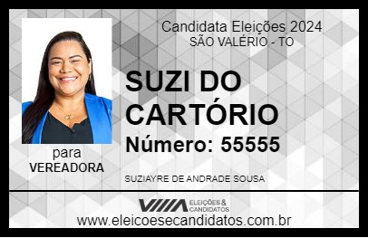 Candidato SUZI DO CARTÓRIO 2024 - SÃO VALÉRIO - Eleições