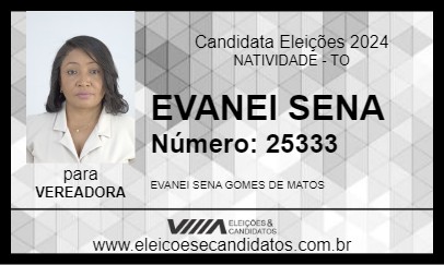 Candidato EVANEI SENA 2024 - NATIVIDADE - Eleições