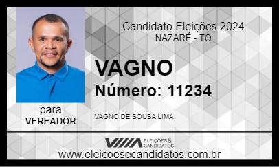 Candidato VAGNO 2024 - NAZARÉ - Eleições