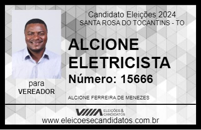 Candidato ALCIONE ELETRICISTA 2024 - SANTA ROSA DO TOCANTINS - Eleições