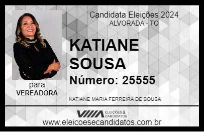 Candidato KATIANE SOUSA 2024 - ALVORADA - Eleições